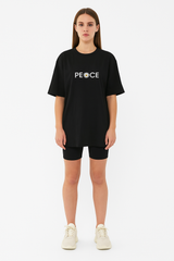 Peace black oversized tshirt