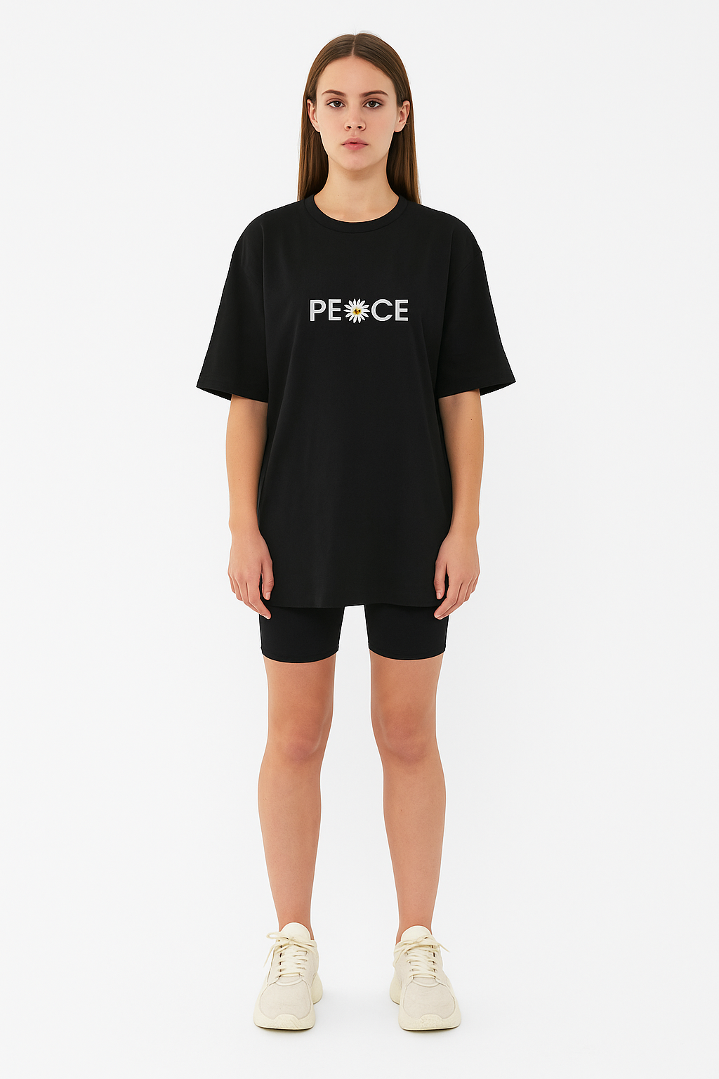 Peace black oversized tshirt